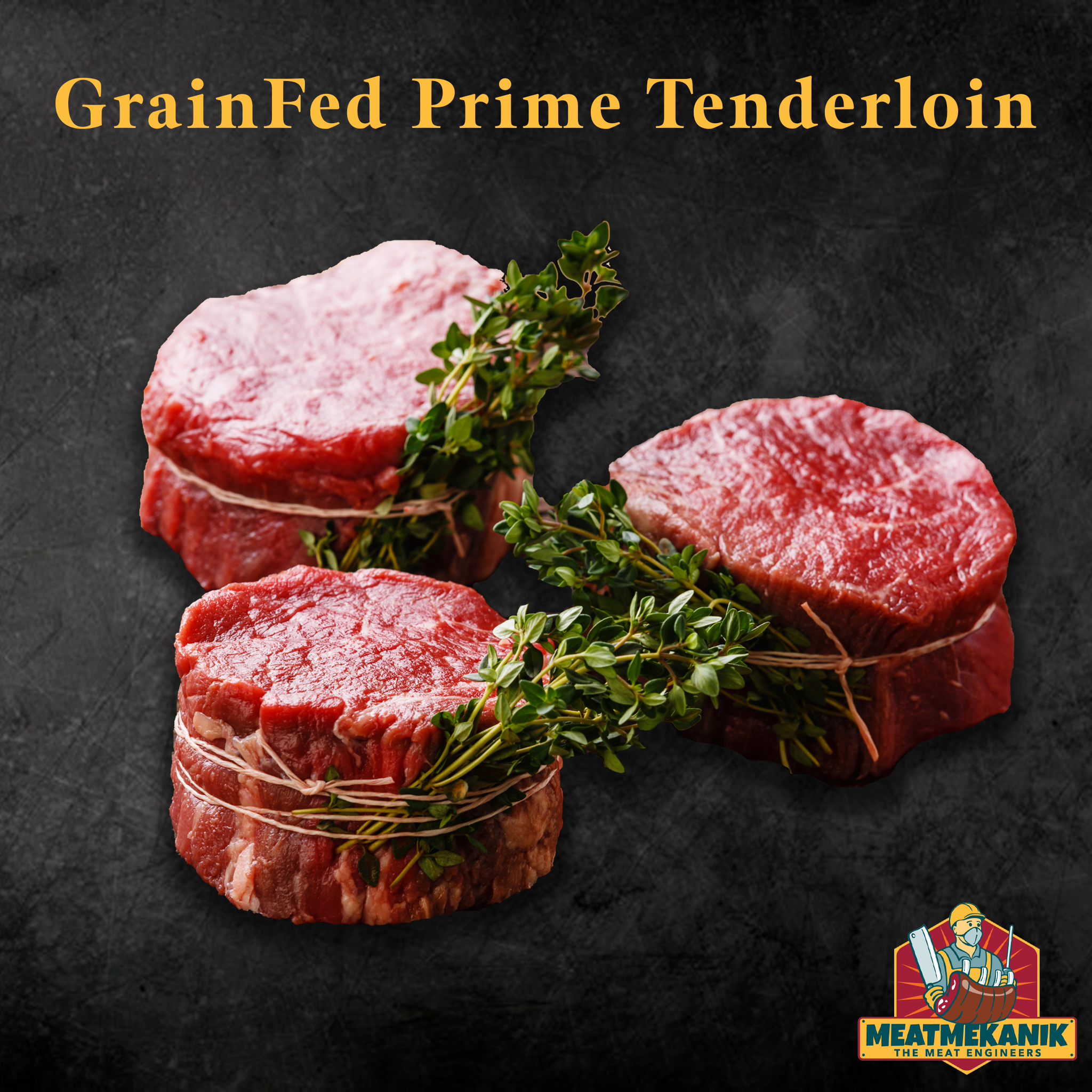 Grainfed Prime Tenderloin - Meat Mekanik