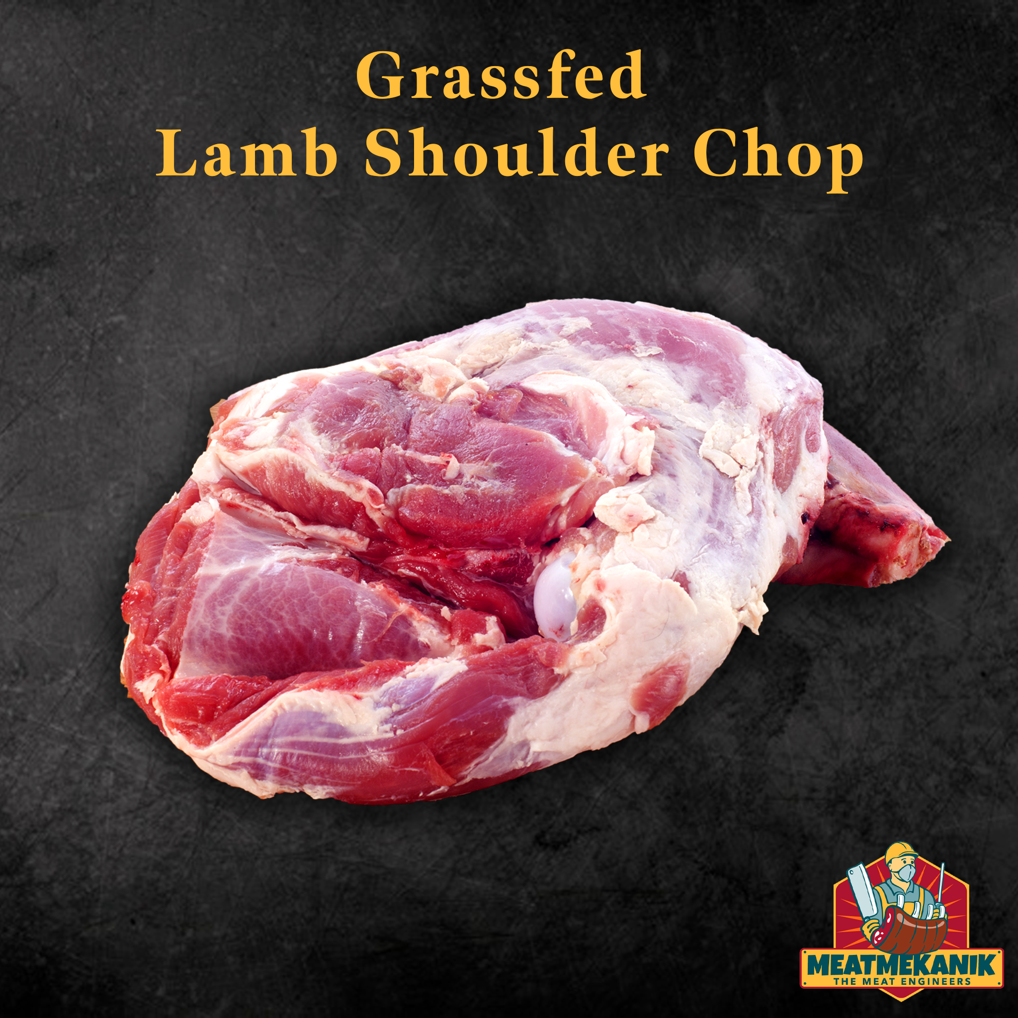 Grass Fed Lamb Shoulder Chops - Meat Mekanik