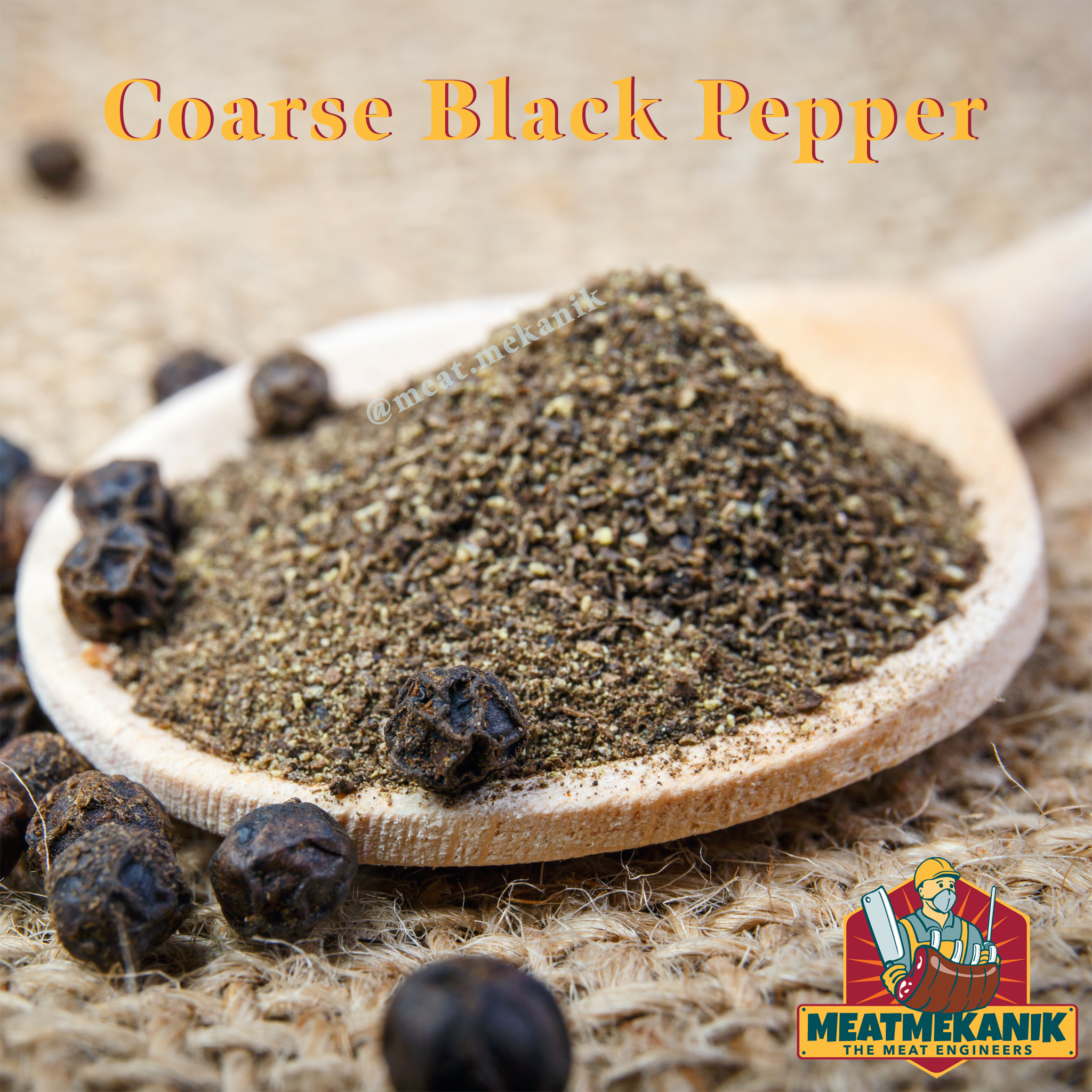Coarse Black Pepper - Meat Mekanik